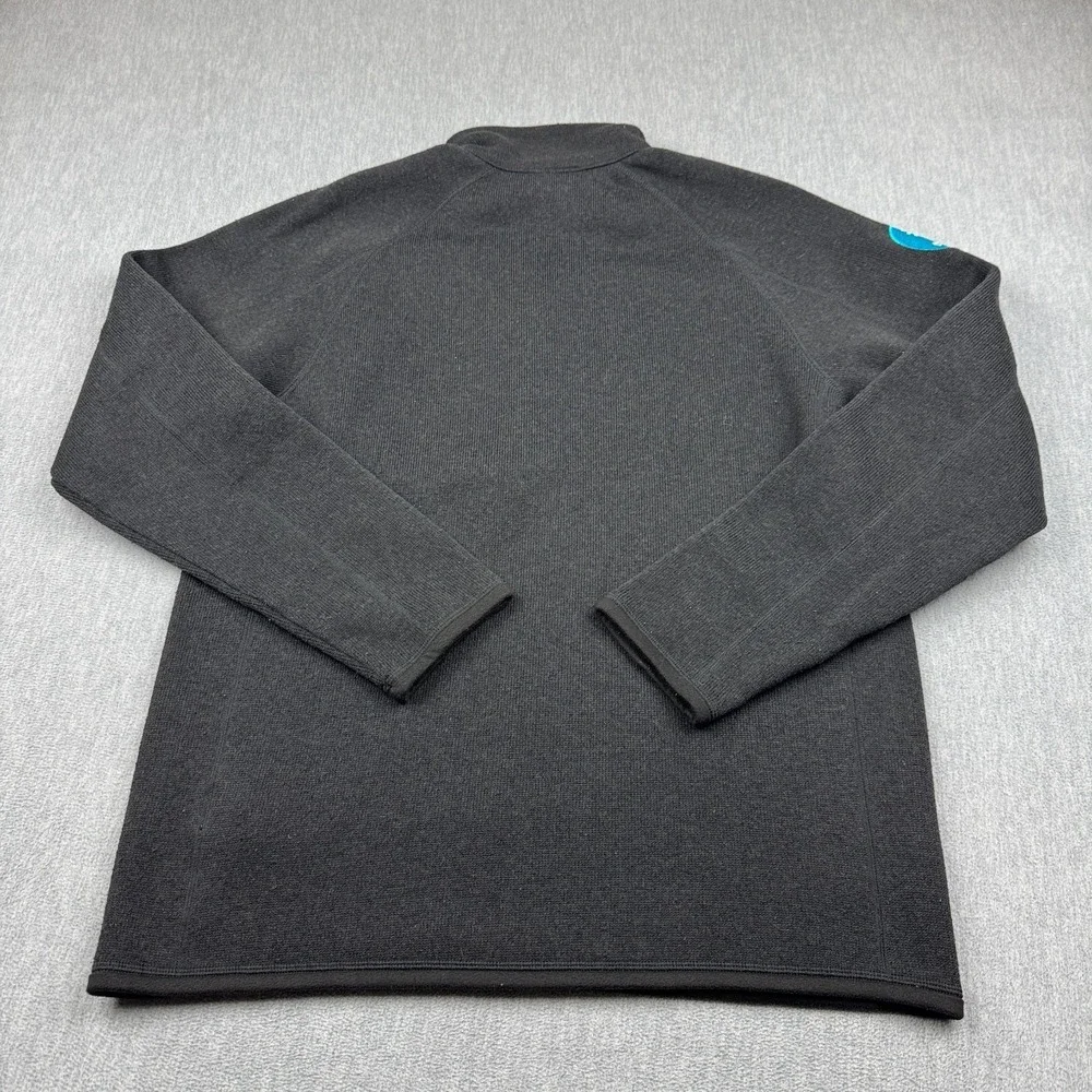 Patagonia Better Sweater Jacket Mens Medium Black‎ 1/4-Zip Fleece Logo 25523